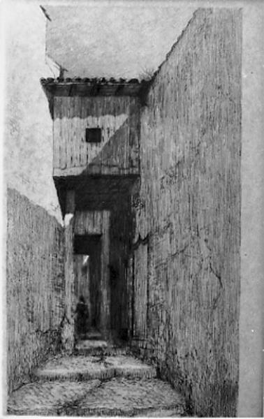 Rue des Trois-Têtes à Mâcon (Salon de 1893 ), Paul Martin, 1893