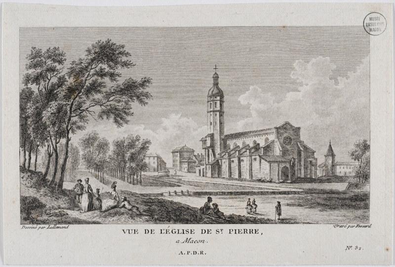 Vue de l'église de Saint-Pierre, à Macon_0
