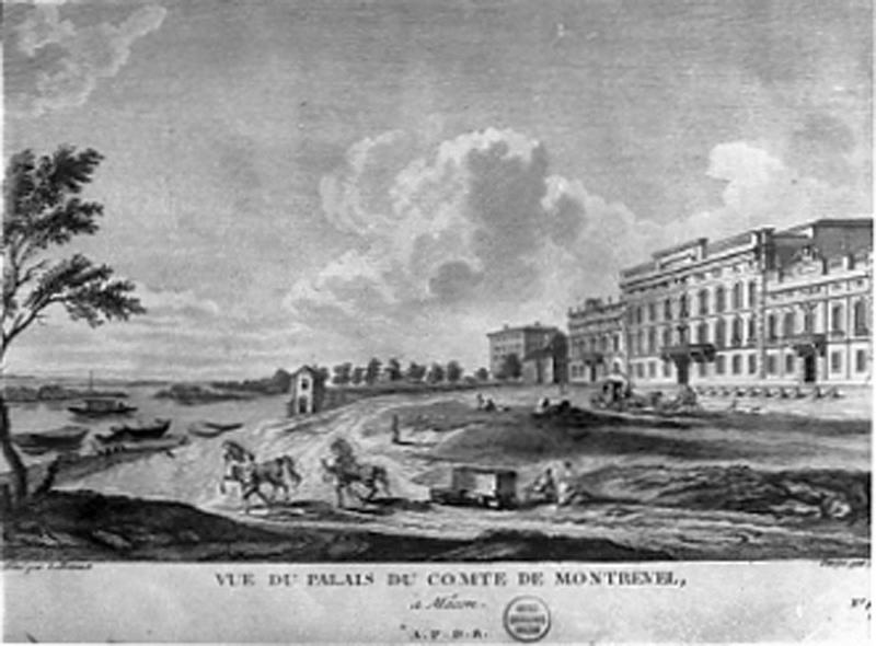Vue du Palais du Comte de Montrevel à Mâcon, Jean-Baptiste Lallemand, 1780 vers