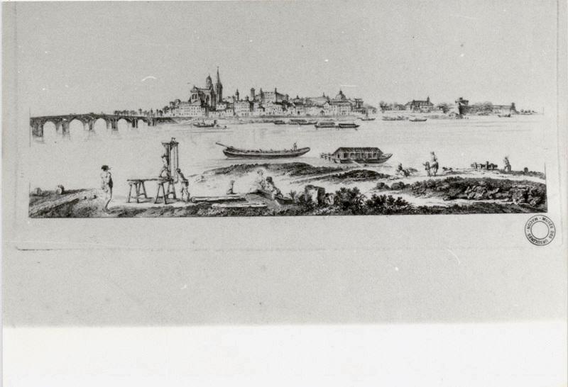 1ère vue de Mâcon, Jean-Baptiste Lallemand, 1780