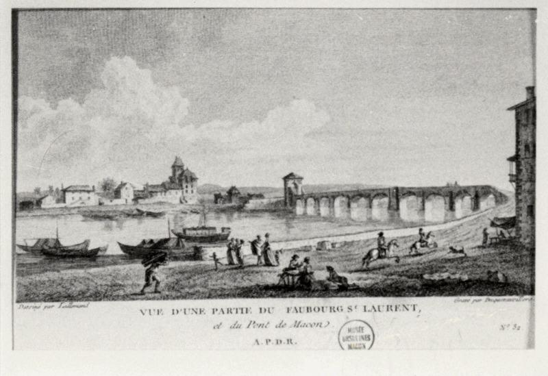 Vue d'une partie du faubourg Saint-Laurent, Jean-Baptiste Lallemand, 1780 vers