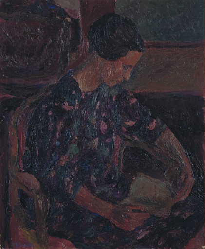 Portrait d'une élève de l'artiste : Marie-Claire, Louis Thibaudet, 1962
