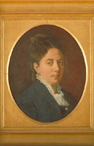 Portrait de femme, Edouard Krug, 1879