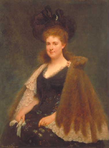 Portrait de Mme Mairesse née Stolz, Edouard Sain, 1899