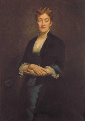 Portrait de femme (Famille Galichon), Edouard Krug, 1881