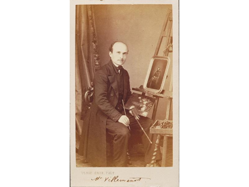 Portrait d'un peintre, Ulric Grob, 19e siècle