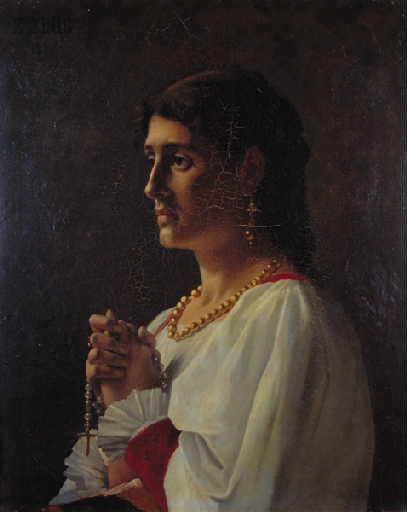 Le modèle italien, Edouard Krug, 1879