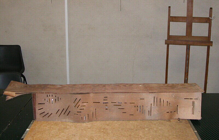 Film abstrait sculpté, Maxime Descombin, 20e siècle