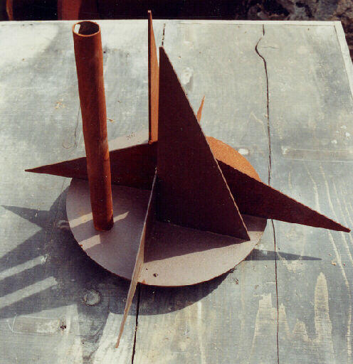 Trois pyramides et colonne, Maxime Descombin, 20e siècle