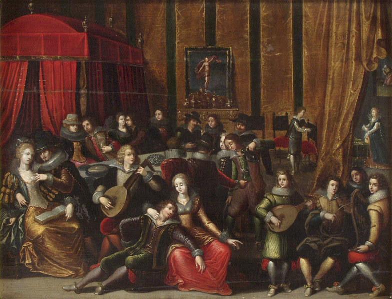 Concert galant, Louis de Caulery, 4e quart 16e siècle, 1er quart 17e siècle