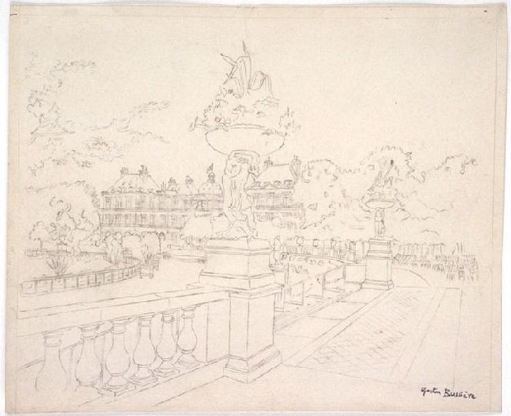 Les terrasses, Gaston Bussière, 4e quart 19e siècle, 1er quart 20e siècle
