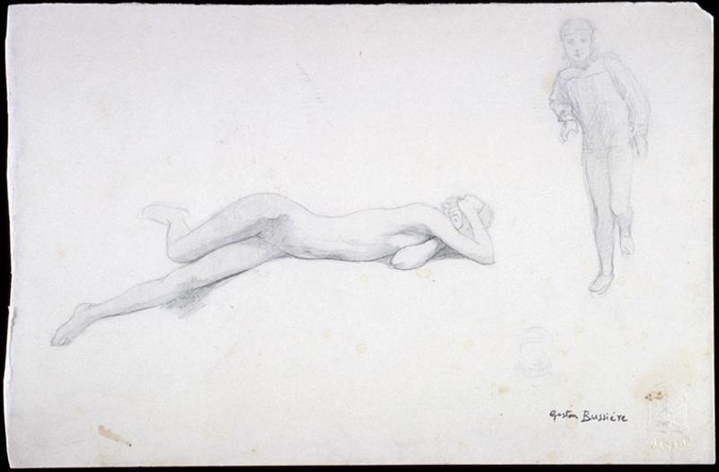Deux études de personnages, Gaston Bussière, 4e quart 19e siècle, 1er quart 20e siècle