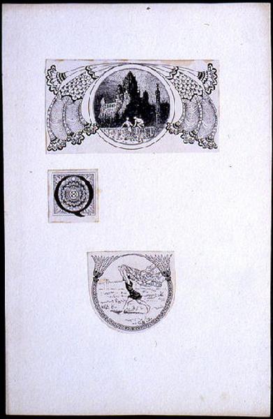 Salammbô, tête de chapitre, lettrine et cul de lampe : passage d'une balustrade_0