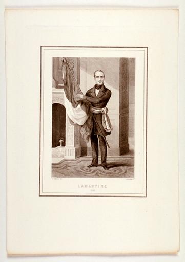 Lamartine et le drapeau tricolore, Edouard Rosotte, 2e moitié 19e siècle