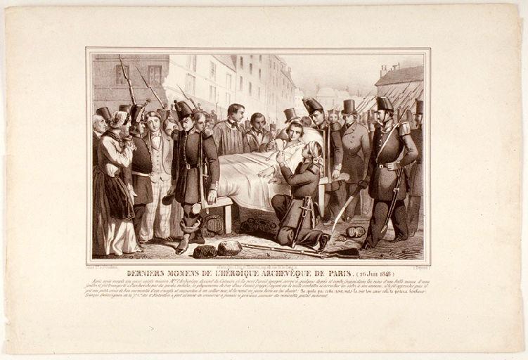 Derniers momens de l'héroïque Archevêque de Paris. (26 juin 1848)_0