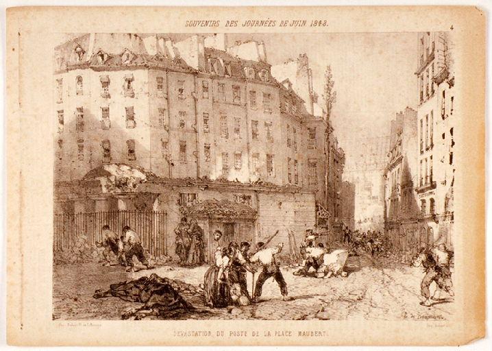 Souvenirs des journées de juin 1848 ; Dévastation du poste de la Place Maubert_0