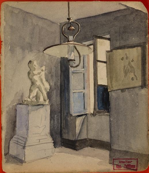 Un coin du musée de Mâcon (cat Centenaire), Hippolyte Petitjean, 1869