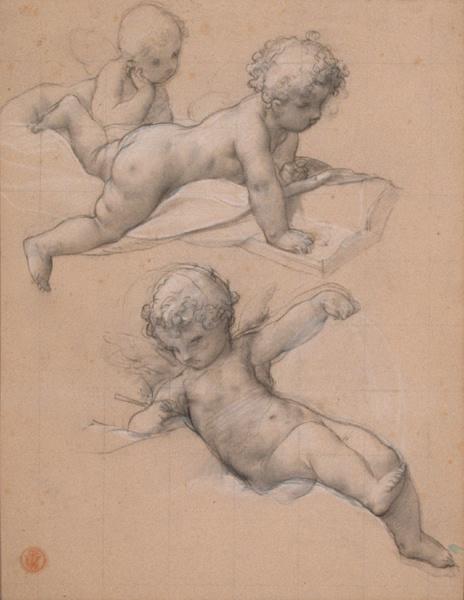 Etude d'enfants (Etude pour un décor de plafond non identifié), Pierre Victor Galland, 2e moitié 19e siècle