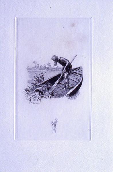 Saint Julien l'Hospitalier, chapitre 03 - Une vieille barque dressait sa proue (tirage bleu)_0