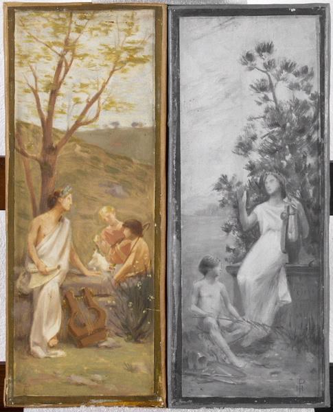 Allégorie de la poésie, Hippolyte Petitjean, 1880