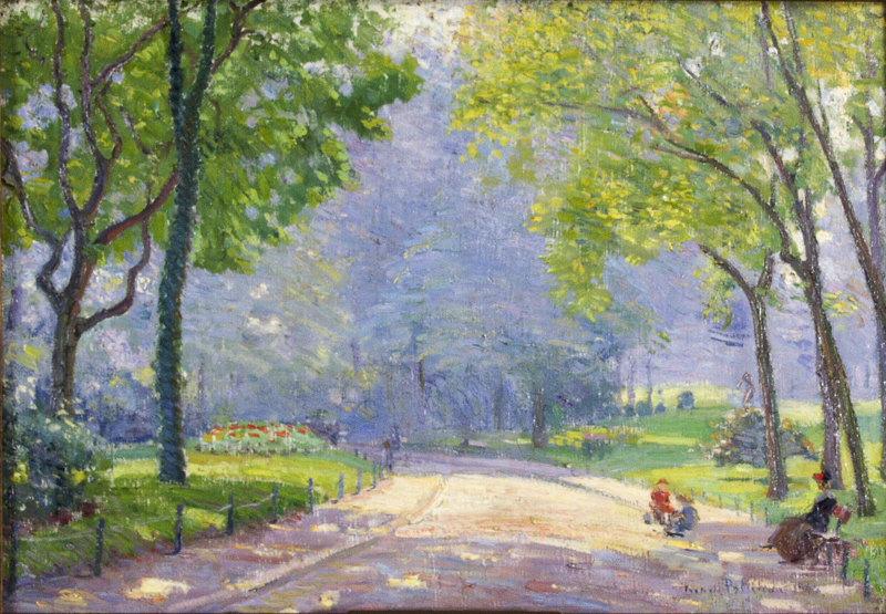 Allée du Parc Montsouris, Hippolyte Petitjean, 1904