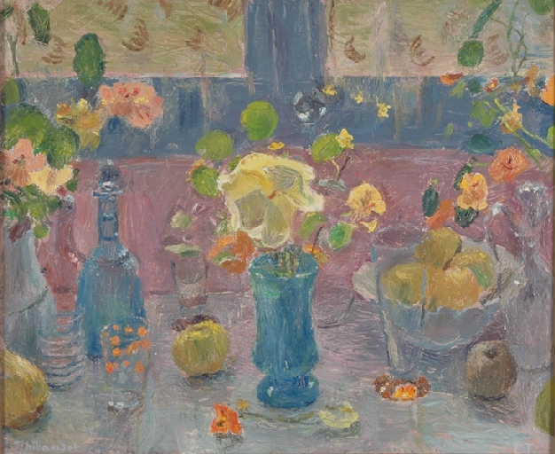Nature morte aux vases et aux carafes, Louis Thibaudet, 1969