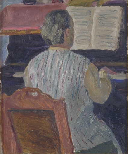 Femme au piano, Louis Thibaudet