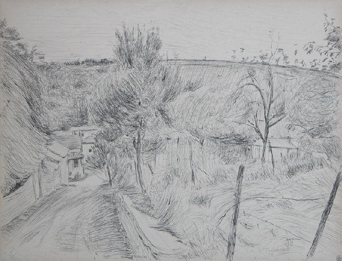 Paysage, Louis Thibaudet, 1950