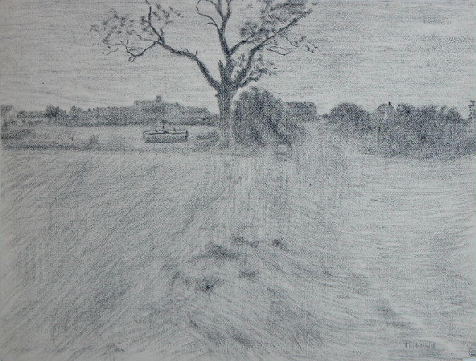 Paysage à l'arbre, Louis Thibaudet