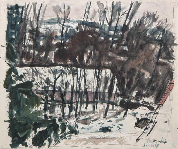 Paysage à Ozenay, Louis Thibaudet, 1929