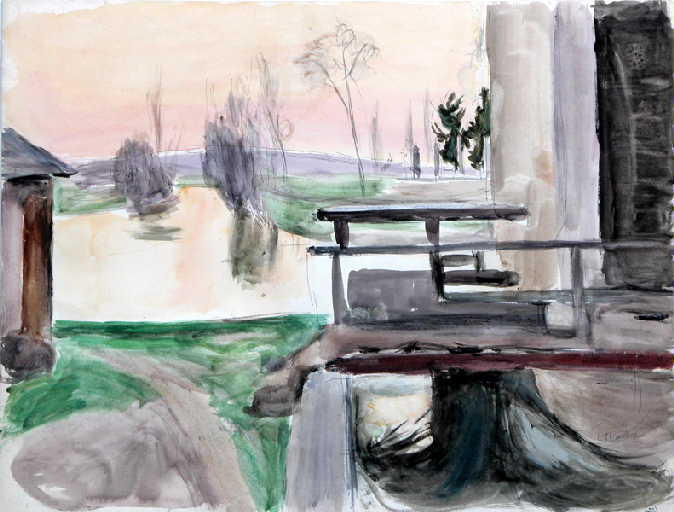 Paysage, Louis Thibaudet, 20e siècle