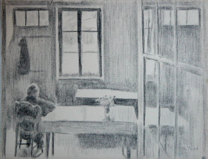 La mère de l'artiste chez elle, Louis Thibaudet