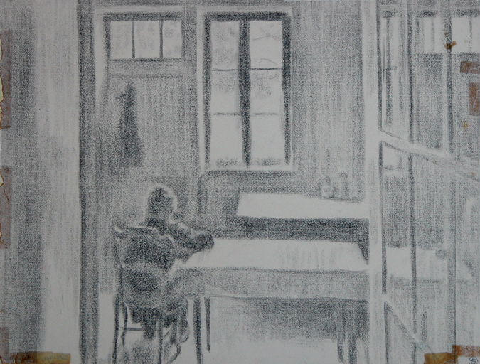 La mère de l'artiste chez elle, Louis Thibaudet