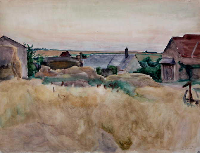 Paysage de la région de Bourges, Louis Thibaudet