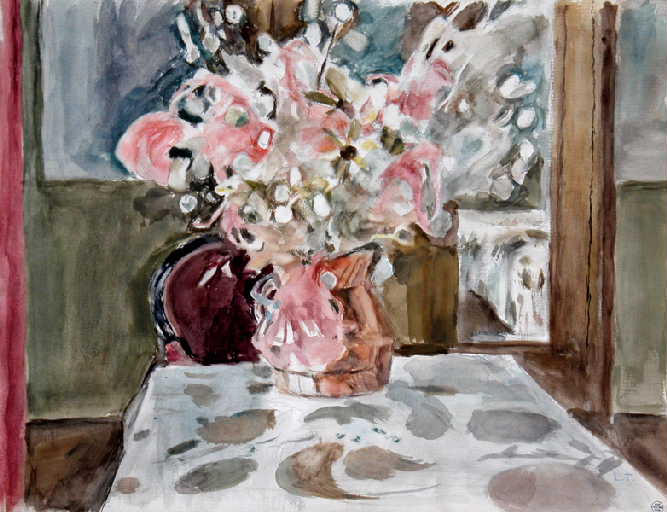 Composition au bouquet de fleurs, Louis Thibaudet