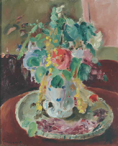 Bouquet de fleurs dans un vase, Louis Thibaudet