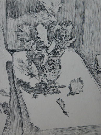 Nature morte au vase de feuillage, Louis Thibaudet, 1947,1949