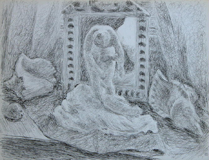 Nature morte à la baigneuse, Louis Thibaudet, 1974
