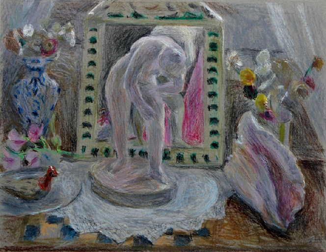 Nature morte à la baigneuse, au vase et aux coquillages, Louis Thibaudet, 1978