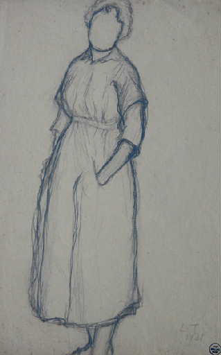 Femme debout, Louis Thibaudet, 1921