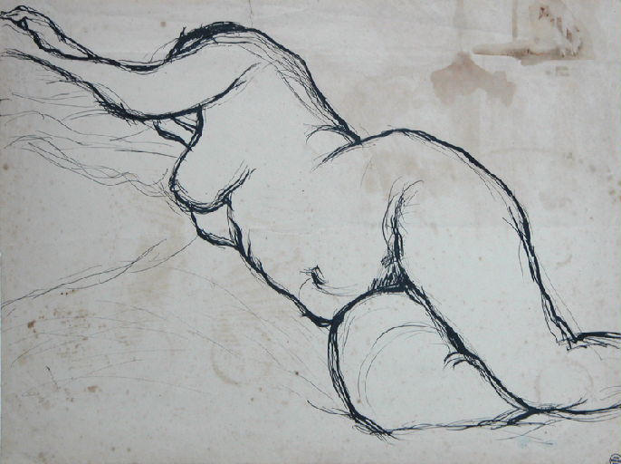Nu féminin couché, Louis Thibaudet, 1924