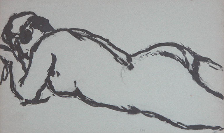 Nu couché, Louis Thibaudet, 1924