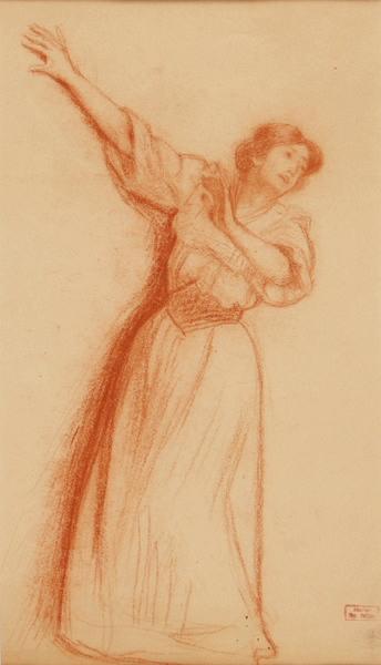 Etude de femme [pour Guerre-Militarisme], Hippolyte Petitjean, 1902