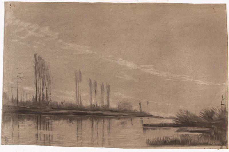 Les bords de Saône, Georges Mathey, 1er quart 20e siècle