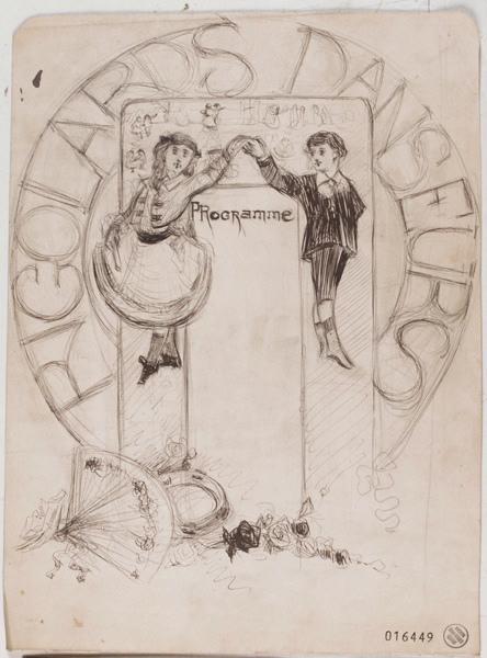 Projet de programme pour : Rigolards Danseurs, Georges Mathey, 1er quart 20e siècle