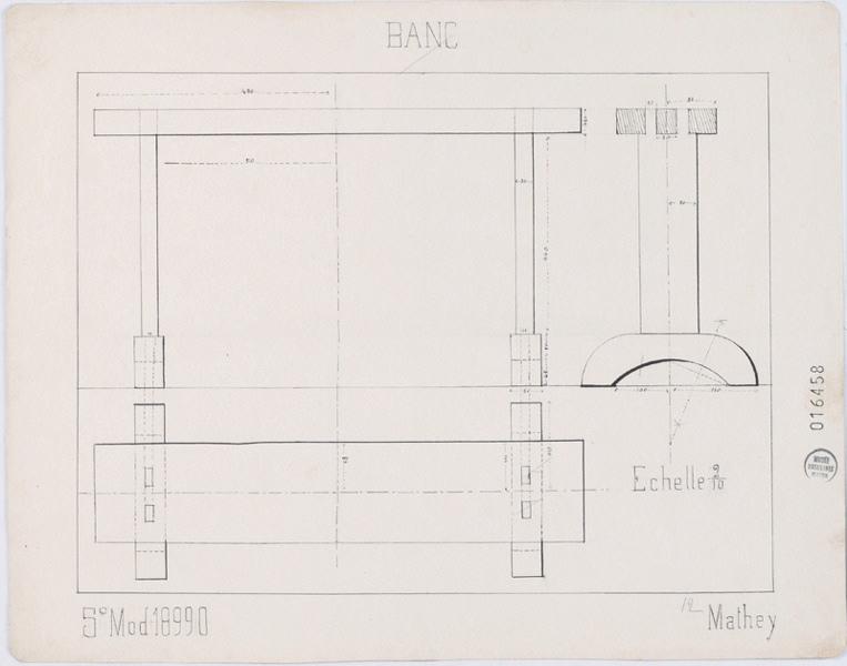 Banc, Georges Mathey, 1899