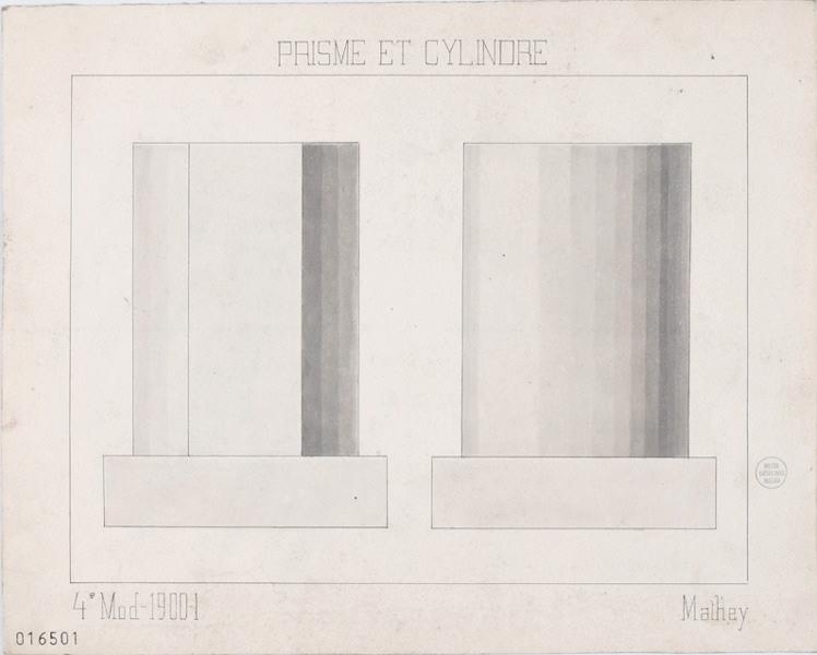 Prisme et cylindre, Georges Mathey, 1900