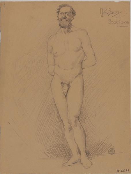 Académie d'homme, Georges Mathey, 1er quart 20e siècle
