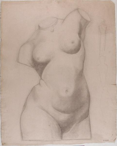 Etude d'après l'antique (Buste de femme), Georges Mathey, 1er quart 20e siècle