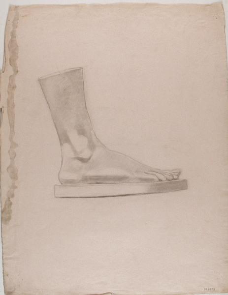 Etude de pied d'après un moulage (face externe), Georges Mathey, 1er quart 20e siècle